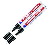 Edding 3300 - Pennarello indelebile ricaricabile, 1-5 mm, 1 - 5 mm, 2 x nero, 2