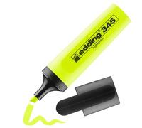edding 345 evidenziatori - giallo - 1 evidenziatore - punta a scalpello da 2 - 5 mm - ideale per evidenziare i testi e le note