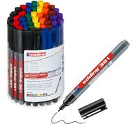edding 361 whiteboard marker set - multi-coloured - 50 whiteboard pens - round t