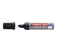 Edding 365 Pennarello per lavagne bianche - Nero - 1 penna - Punta smussata 2-7 mm - per lavagna, vetro, ardesia, cavalletto - si pulisce a secco senza lasciare traccia, non si asciuga