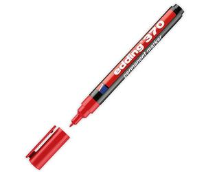 Edding 370 Permanente Pennarello 1mm Proiettile Punta Rosso Singolo