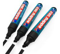 Edding 383 Pennarello Per Flipchart Punta In Falcetto Nera Confezione Da 3