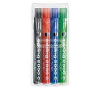 Edding 4-2000C-4 2000 C Pennarello Permanente 1.5-3mm Misto Con Astuccio Da 4