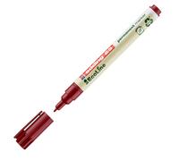 EDDING - 4-25002 - Marcatore permanente 25 Ecoline - punta tonda 1.0 mm - rosso - Edding - 94330 - Conf. da 10 Pz. - 4-25002