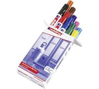 Edding 4-3000-999 3000 Marcatore indelebile Nero, Rosso, Blu scuro, Verde scur