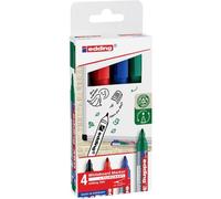 Edding 4-360-4-2 Kit marcatori per lavagne bianche Nero, Blu, Rosso, Verde 1 p