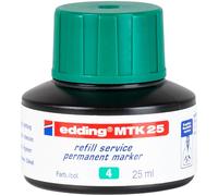 Edding 4-MTK25004 E-MTK 25 servizio di ricarica pennarello indelebile, 25 ml, verde