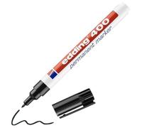 edding 400 Marcatore Permanente, Nero, 1Pz, Punta Tonda Fine 1 Mm, Impermeabili, ad Asciugatura Rapida, a Prova Di Sbavature, per Cartone, Plastica, Legno, Metallo, Vetro e Tessuto