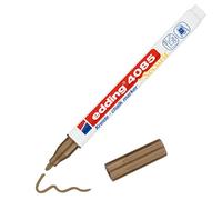 edding 4085 Pennarello a Gesso - Bronzo - Punta tonda 1-2 mm - Penna a gesso per lavagna cancellabile - per scrivere su finestre, vetro, specchi - inchiostro opaco altamente coprente