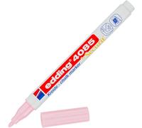 edding 4085 Pennarello a Gesso - Rosa pastello - Punta tonda 1-2 mm - Penna a gesso per lavagna cancellabile - per scrivere su finestre, vetro, specchi - inchiostro opaco altamente coprente