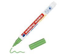 edding 4085 Pennarello a Gesso - Verde metal. - Punta tonda 1-2 mm - Penna a gesso per lavagna cancellabile - per scrivere su finestre, vetro, specchi - inchiostro opaco altamente coprente