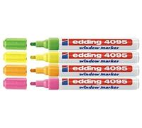 edding 4090-4095 - Pennarello a gesso (2-3 mm, assortito, 4)