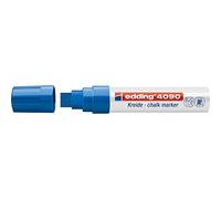 edding 4090 Marcatore per vetro, 4 - 15 mm (confezione da 5, blu)