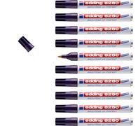 edding 4095 Marcatore a Gesso, Bianco, 10Pz a Gesso, Punta Tonda 2-3 mm, per Lavagne, Finestre, Vetri, Specchi, Pennarelli a Gesso Liquido per una Copertura Coprente