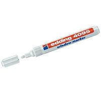 Edding 4095 - Pennarello per vetro da finestra e altri usi, in vari colori bianco