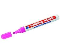 Edding 4095 - Pennarello per vetro da finestra e altri usi, in vari colori rosa shocking