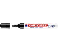 EDDING 4095 Segnalatore Gesso Liquido - Punta Tonda - Corsa Tra 2 e 3 mm - Odore Neutro - Nero NEW