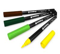 Edding 4200 Porcellana Pennello Penna - 1-4mm- Confezione 4 - Terra Tonalità