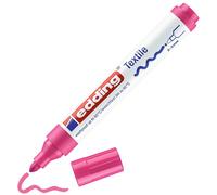 edding 4500 textile marker - neon pink - 1 pen - round nib 2-3 mm - permanent fa