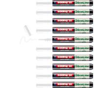 edding 50 EcoLine paint marker - white - pack of 10 - round nib 2-3 mm - water-b
