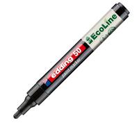 Edding 50 pennarelli EcoLine - nero - 1 penna - punta rotonda 2 - 3 mm - inchiostro a base d'acqua, altamente opaco e impermeabile - penna per vetro, pietra, legno, plastica e carta