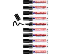 edding 500 permanent marker - black - 10 pens - chisel tip 2-7 mm - waterproof,
