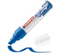 edding 5000 Marcatore Acrilico Largo, Blu, 1 Marcatore a Vernice Acrilica, Punta Scalpello 5-10Mm, Pennnarello Acrilico per Disegno Su Tela, Carta, Legno, Marcatore Acrilico per Sassi/Ciotoli