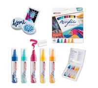 EDDING - 4-5000-5-999 - Marcatore permanente acrilico Broad Abstract - colori assortiti - Edding - conf. 5 pezzi - 93365 - Conf. da 1 Pz. - 4-5000-5-999