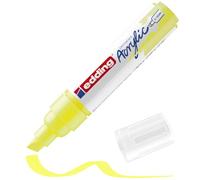 edding 5000 Marcatore Acrilico Largo, Giallo Fluorescente, 1 Marcatore a Vernice Acrilica, Punta Scalpello 5-10Mm, Pennnarello Acrilico per Disegno Su Tela, Carta, Legno, per Sassi/Ciotoli