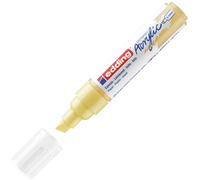 edding 5000 Marcatore Acrilico Largo, Giallo Pastello, 1 Marcatore a Vernice Acrilica, Punta Scalpello 5-10Mm, Pennnarello Acrilico per Disegno Su Tela, Carta, Legno, per Sassi/Ciotoli