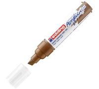 edding 5000 Marcatore Acrilico Largo, Nocciola, 1 Marcatore a Vernice Acrilica, Punta Scalpello 5-10Mm, Pennnarello Acrilico per Disegno Su Tela, Carta, Legno, per Sassi/Ciotoli