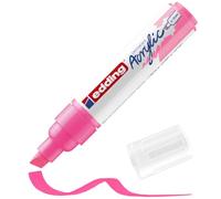 edding 5000 Marcatore Acrilico Largo, Rosa Fluorescente, 1 Marcatore a Vernice Acrilica, Punta Scalpello 5-10Mm, Pennnarello Acrilico per Disegno Su Tela, Carta, Legno, per Sassi/Ciotoli