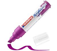 edding 5000 Marcatore Acrilico Largo, Viola, 1 Marcatore a Vernice Acrilica, Punta Scalpello 5-10Mm, Pennnarello Acrilico per Disegno Su Tela, Carta, Legno, Marcatore Acrilico per Sassi/Ciotoli