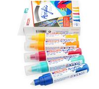 Edding 5000 Pennarelli Marcatore Acrilico Permanente A Punta Chisel Larga 5-10mm