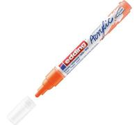 edding 5100 Marcatore Acrilico Medio, Arancio Fluorescente, 1 Marcatore a Vernice Acrilica Waterproof, Punta Tonda 2-3Mm, Pennnarello Acrilico per Disegno Su Tela, Carta, Legno, per Ciotoli