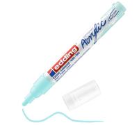 edding 5100 Marcatore Acrilico Medio, Blu Pastello, 1 Marcatore a Vernice Acrilica Waterproof, Punta Tonda 2-3Mm, Pennnarello Acrilico per Disegno Su Tela, Carta, Legno, per Ciotoli