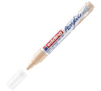 edding 5100 Marcatore Acrilico Medio, Carne, 1 Marcatore a Vernice Acrilica Waterproof, Punta Tonda 2-3Mm, Pennnarello Acrilico per Disegno Su Tela, Carta, Legno, Marcatore Acrilico per Ciotoli