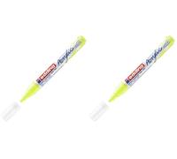 Edding 5100 Marcatore Acrilico Medio, Giallo Fluorescente, 1 Marcatore a Vernice Acrilica Waterproof, Punta Tonda 2-3Mm, Pennnarello Acrilico per Disegno Su Tela, Carta, Legno, per Ciotoli