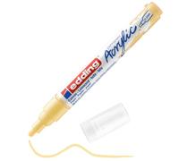 edding 5100 Marcatore Acrilico Medio, Giallo Pastello, 1 Marcatore a Vernice Acrilica Waterproof, Punta Tonda 2-3Mm, Pennnarello Acrilico per Disegno Su Tela, Carta, Legno, per Ciotoli