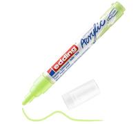edding 5100 Marcatore Acrilico Medio, Verde Pastello, 1 Marcatore a Vernice Acrilica Waterproof, Punta Tonda 2-3Mm, Pennnarello Acrilico per Disegno Su Tela, Carta, Legno, per Ciotoli
