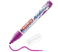 edding 5100 Marcatore Acrilico Medio, Viola, 1 Marcatore a Vernice Acrilica Waterproof, Punta Tonda 2-3Mm, Pennnarello Acrilico per Disegno Su Tela, Carta, Legno, Marcatore Acrilico per Ciotoli