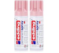 Edding 5200 Bomboletta spray, rosa pastello opaco, 200 ml (Confezione da 2)