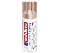 edding 5200 Spray Permanente, Oro Rosa Opaco, 200 Ml, Vernice Acrilica Premium per Dipingere e Decorare Vetro, Metallo, Legno, Ceramica, Plastica, Tela, Smalto Acrilico, Vernice Spray