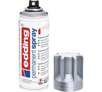 edding 5200 spray permanente - argento opaco - 200 ml - premium vernice acrilica per dipingere e decorare vetro, metallo, legno, ceramica, plastica, tela - smalto acrilico, vernice spray