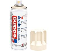 edding 5200 Spray Permanente, Avorio Chiaro Opaco, 200 Ml, Vernice Acrilica Premium per Dipingere e Decorare Vetro, Metallo, Legno, Ceramica, Plastica, Tela, Smalto Acrilico, Vernice Spray