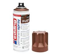edding 5200 Spray Permanente, Effetto Ruggine Opaco, 200 Ml, Vernice Acrilica Premium per Dipingere e Decorare Vetro, Metallo, Legno, Ceramica, Plastica, Tela, Smalto Acrilico, Vernice Spray