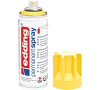 Edding 5200 Spray Permanente, Giallo Traffico Opaco, 200 Ml, Vernice Acrilica Premium per Dipingere e Decorare Vetro, Metallo, Legno, Ceramica, Plastica, Tela, Smalto Acrilico, Vernice Spray