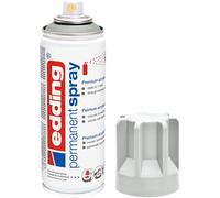 edding 5200 Spray Permanente, Grigio Chiaro Opaco, 200 Ml, Vernice Acrilica Premium per Dipingere e Decorare Vetro, Metallo, Legno, Ceramica, Plastica, Tela, Smalto Acrilico, Vernice Spray