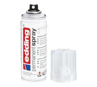 edding 5200 Spray Permanente Lacca Trasparente, Transparente Lucido, 200 Ml, Vernice Acrilica Fissante Lucida, per Sigillare e Proteggere La Vernice, Smalto Acrilico Trasparente