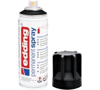 edding 5200 Spray Permanente, Nero Opaco, 200 Ml, Vernice Acrilica Premium per Dipingere e Decorare Vetro, Metallo, Legno, Ceramica, Plastica, Tela, Smalto Acrilico, Vernice Spray